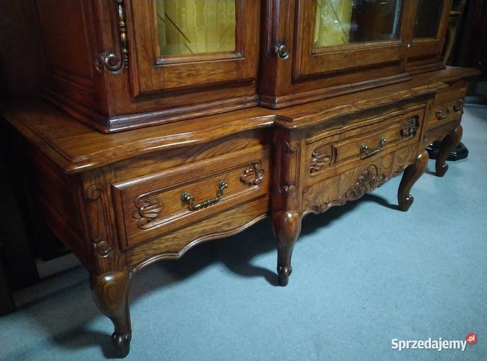 Witryna serwantka dębowa Francja Białystok sprzedam