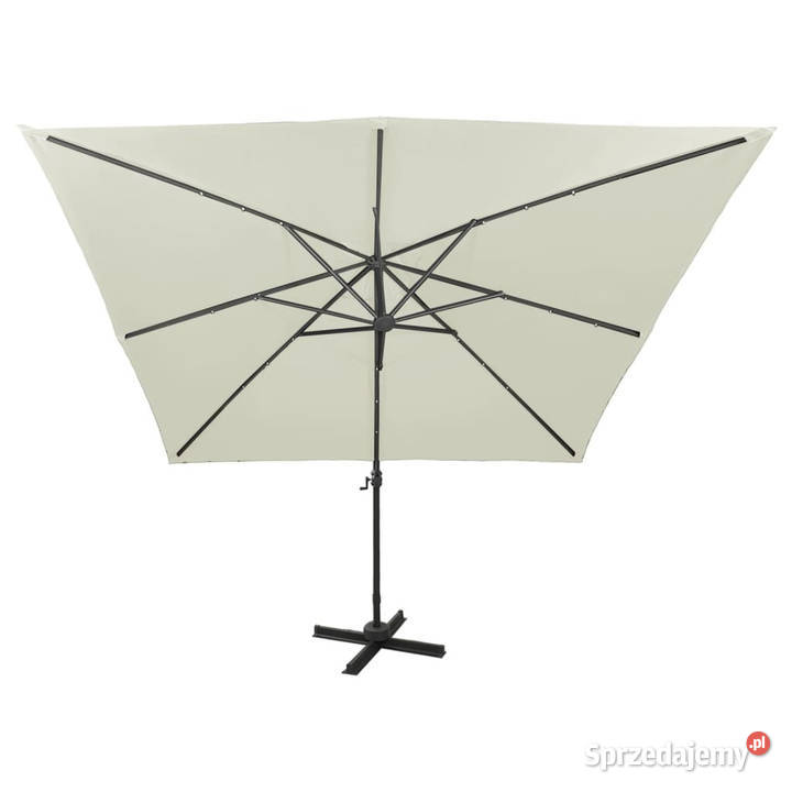 Parasol wiszący z lampkami LED i słupkiem 300 Warszawa