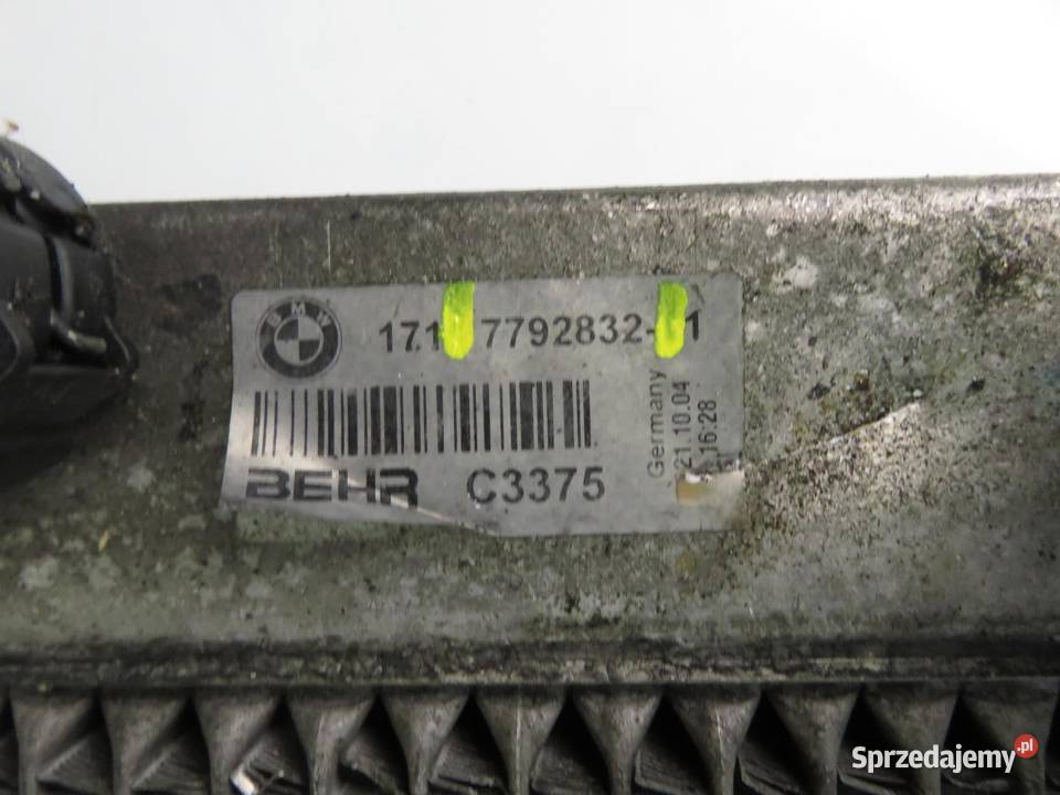 CHŁODNICA WODY BMW E60 525 d 7792832 osobowe małopolskie