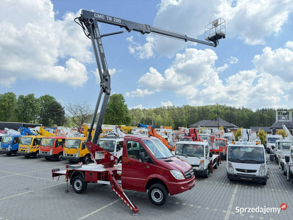 Mercedes Sprinter Podnośnik Koszowy 20m CMC świętokrzyskie Widełki