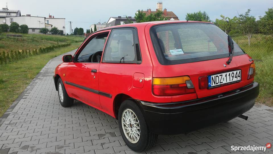 Toyota starlet 1włść 25lat welurowa tapicerka Lidzbark sprzedam