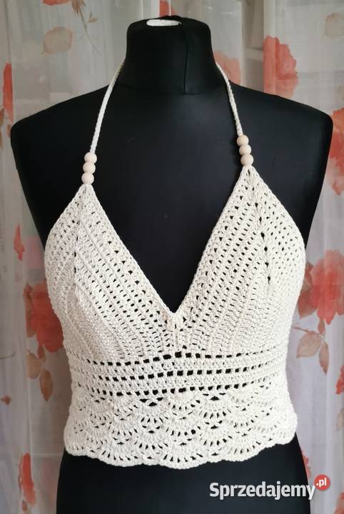 Ręcznie robione topy na szydełku Boho Style mazowieckie Warszawa
