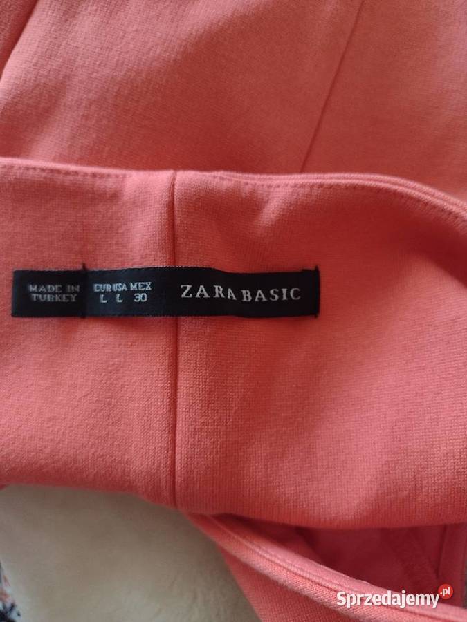 38M ZARA Koralowa ołówkowa sukienka letnia z Kraków