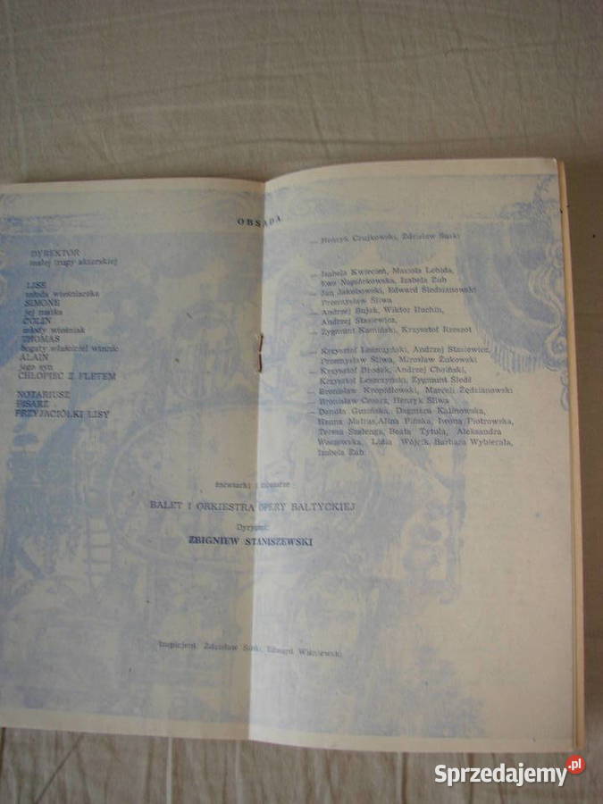 Córka źle strzeżonaOpera Bałtycka program 1981 pomorskie Pruszcz Gdański