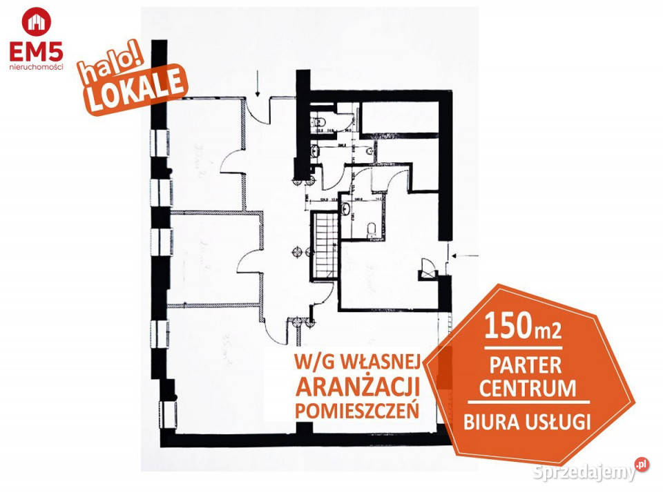 Lokal 150m2 Białystok biurowy
