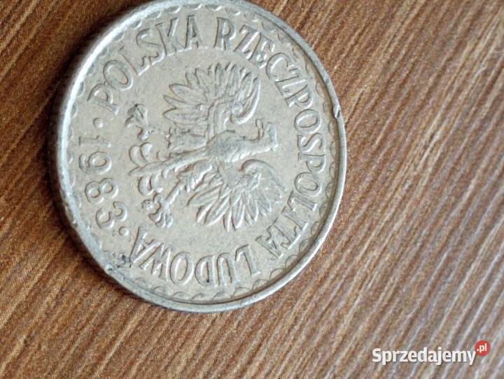 Sprzedam trzecie 1 zl 1983 r zzm nierowne ranty Chełm