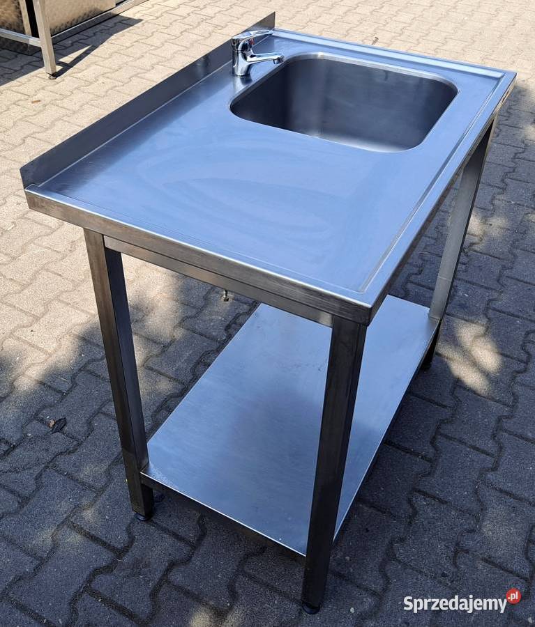ZLEW 1 KOMOROWY Z PÓŁKĄ DORA METAL 906085 M794N Nowe Skalmierzyce