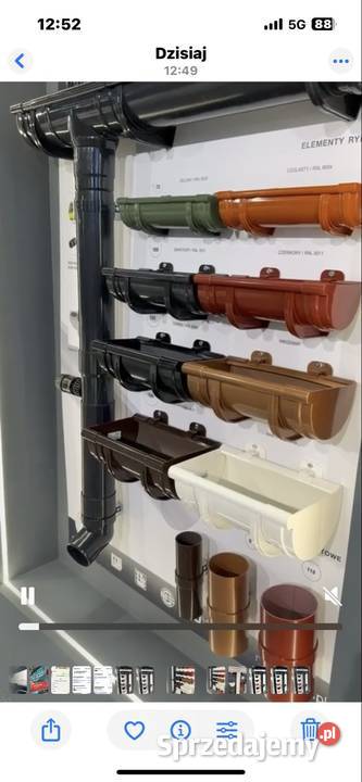 Rynny PVC okragłekwadratowe Kluki