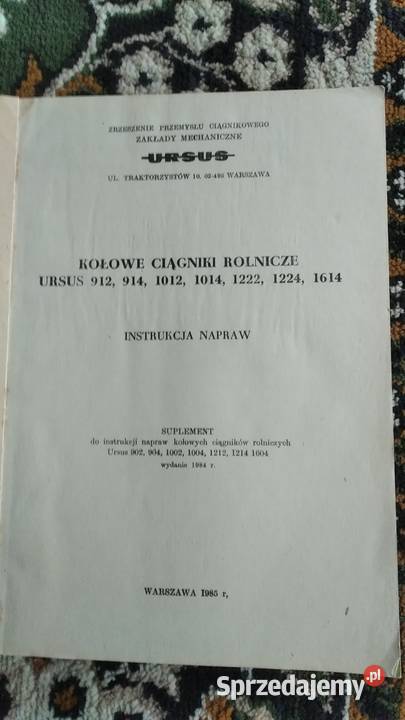Instrukcja Ursus 912 914 1012 1014 1222 1224 Lublin