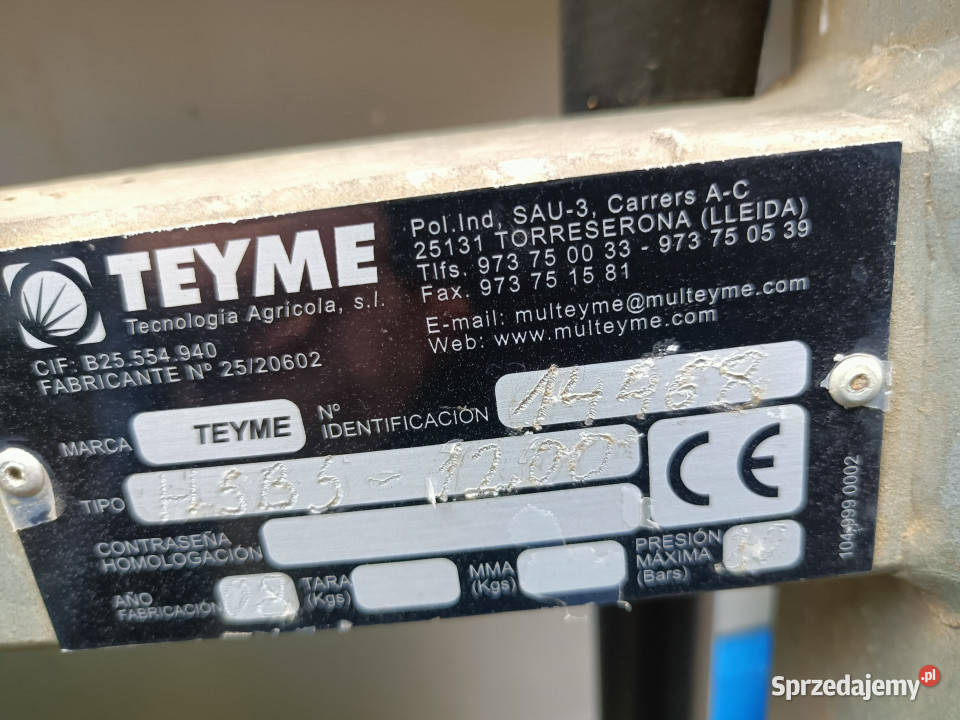 BEZ MINIMALNEJ Opryskiwacz LEMKEN Sirius 5 Kamieniczne