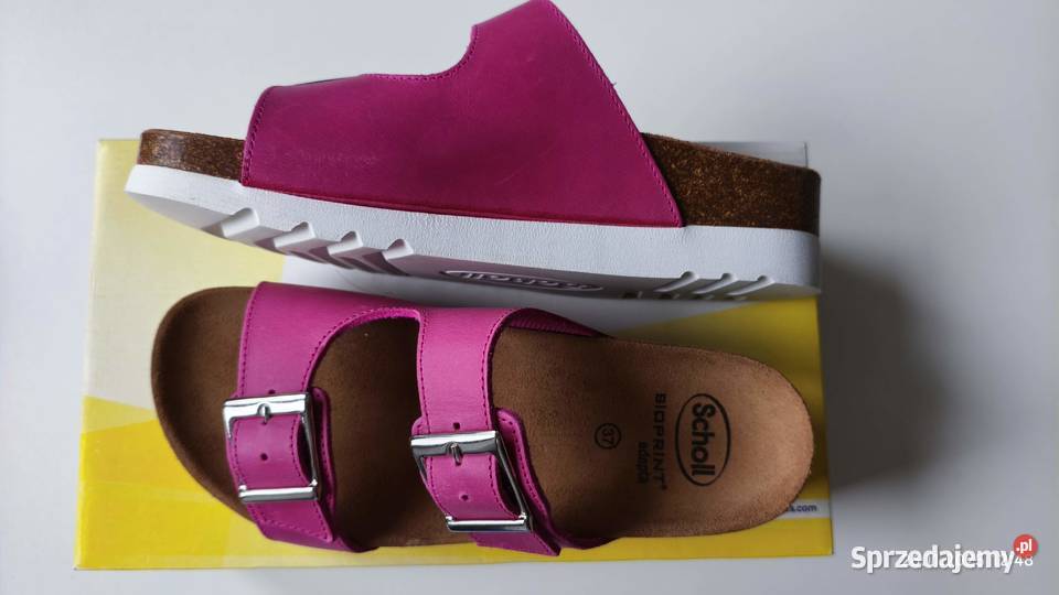 Zdrowotne wygodne klapki Scholl Filippa różowe Bielany Wrocławskie
