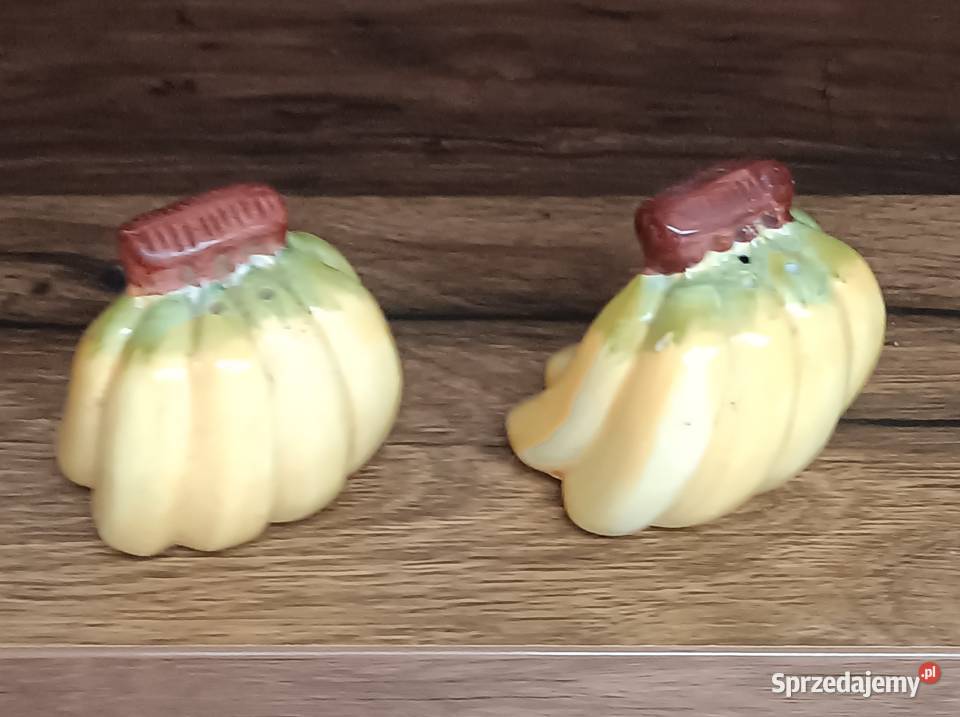 Solniczka pieprzniczka banan ceramiczna kamionka Zbylitowska Góra sprzedam