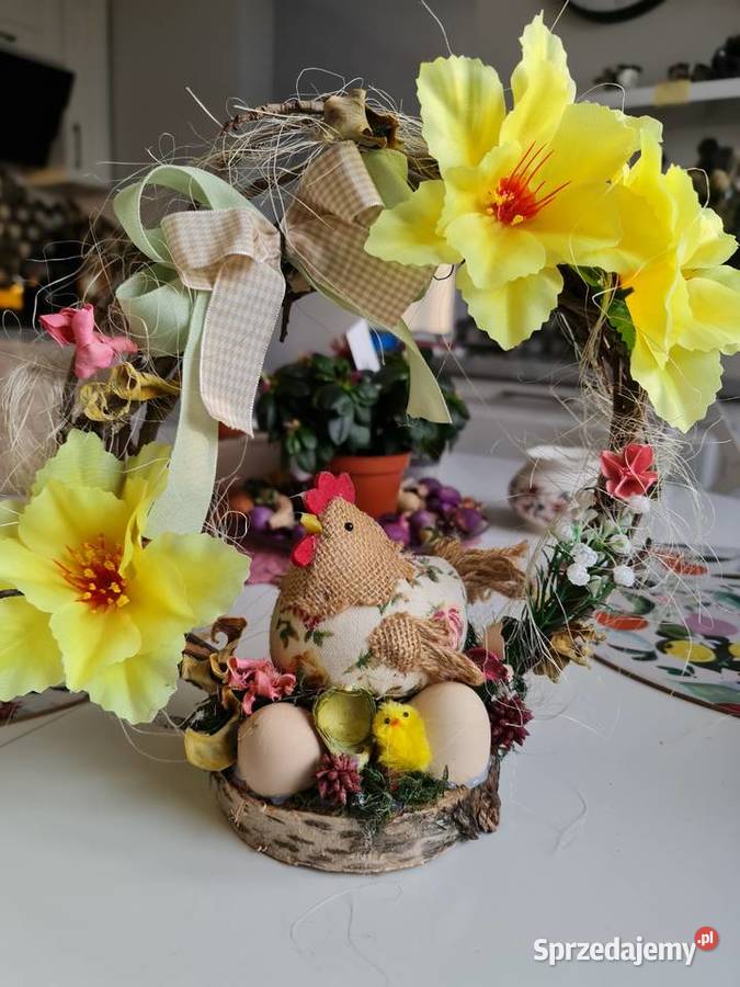 Stroik Wielkanocny kurka wielokolorowy Czaszyn