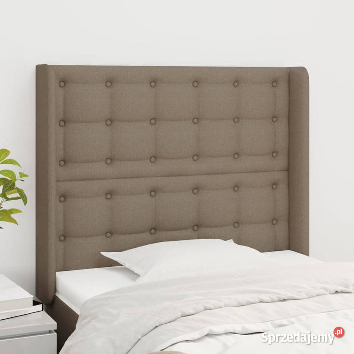 Zagłówek uszak taupe 103x16x118128 tkanina sprzedam
