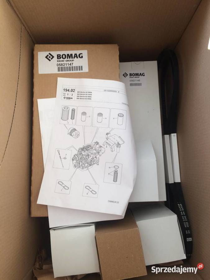 Walec BOMAG BW 213 oryginalny zestaw serwisowy Rok produkcji 2023 Suchoraba sprzedam