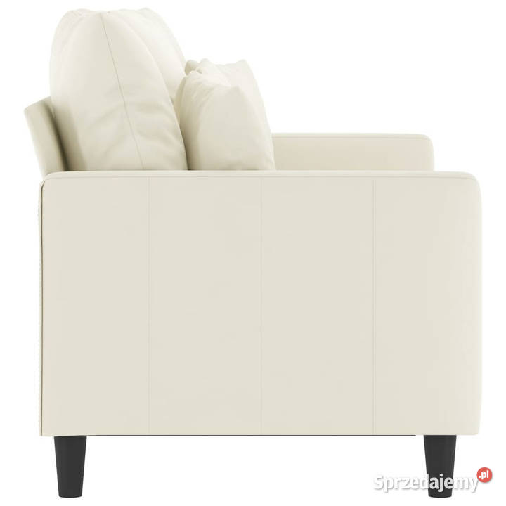 Sofa 2osobowa kremowy 120 tapicerowana aksamitem Warszawa