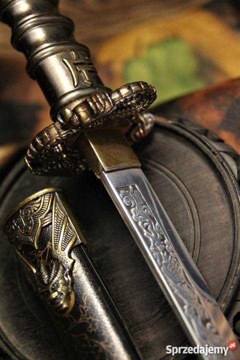 Stary japoński miecz samurajski katanaPięknie