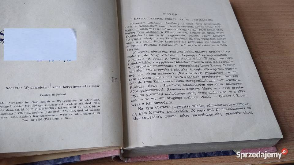 Pomorze Gdańskie 18071850 wybór źródeł opracował Gdańsk