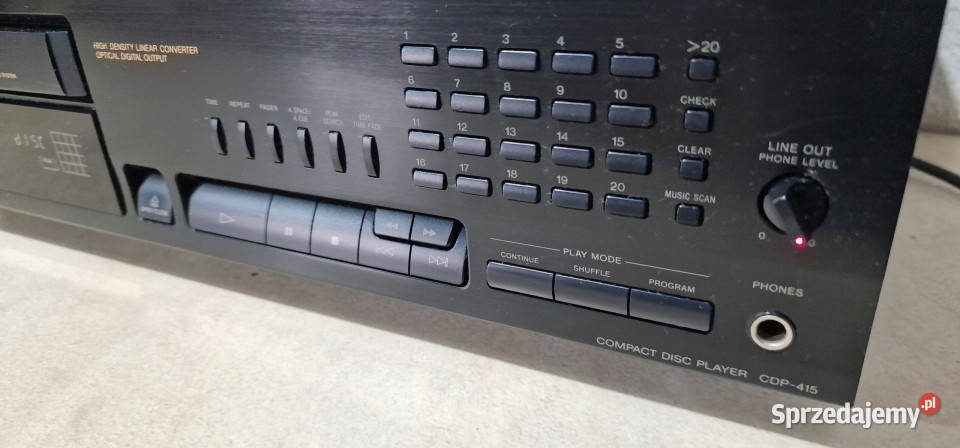 Sony odtwarzacz kompakt CD player CDP 415 CDP415 Międzychód