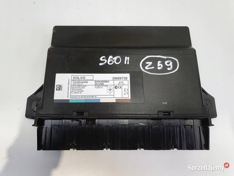 Volvo VOLVO V60 I S60 II XC60 I MODUŁ KEYLESS Chełm