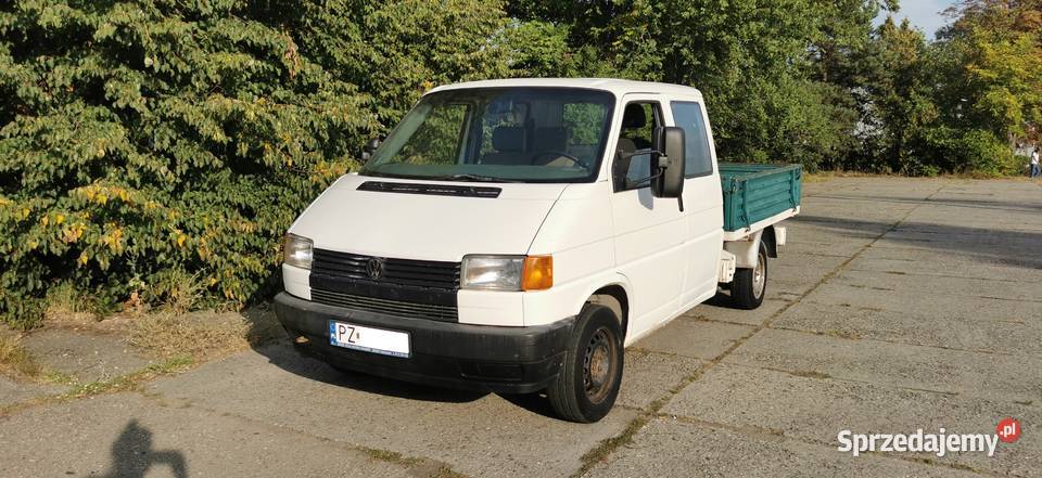 VW TRANSPORTER DOKA 6 OSÓB 24D HAKPRZEGLĄD I OC 384000km Poznań