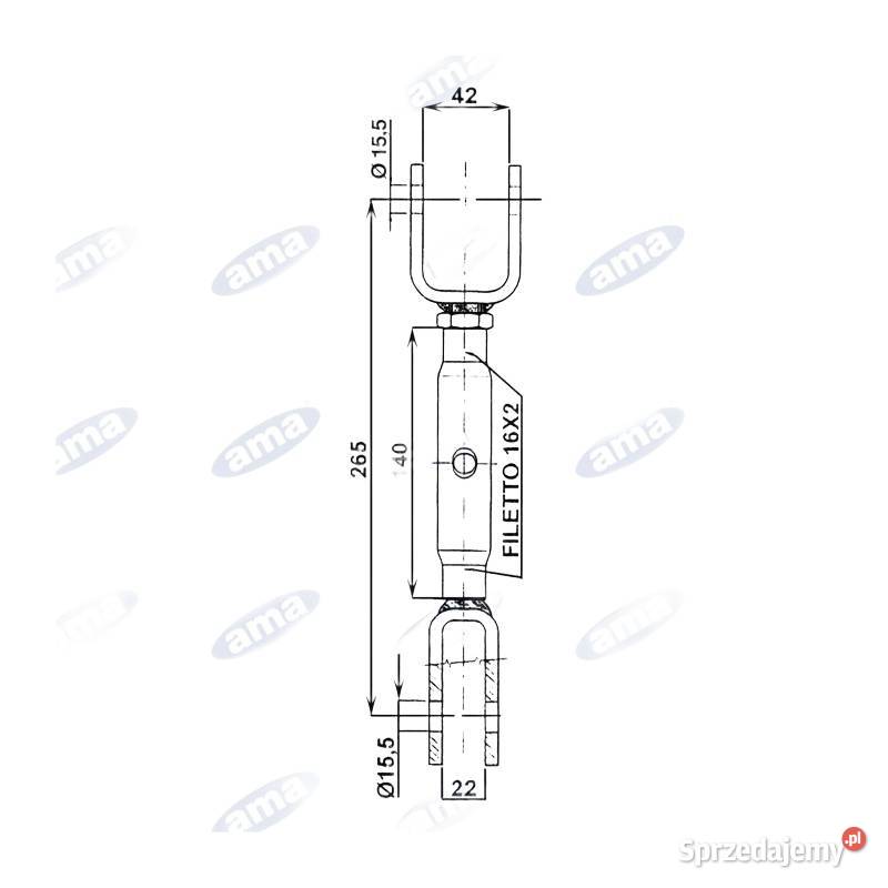 Łącznik kubota 33094