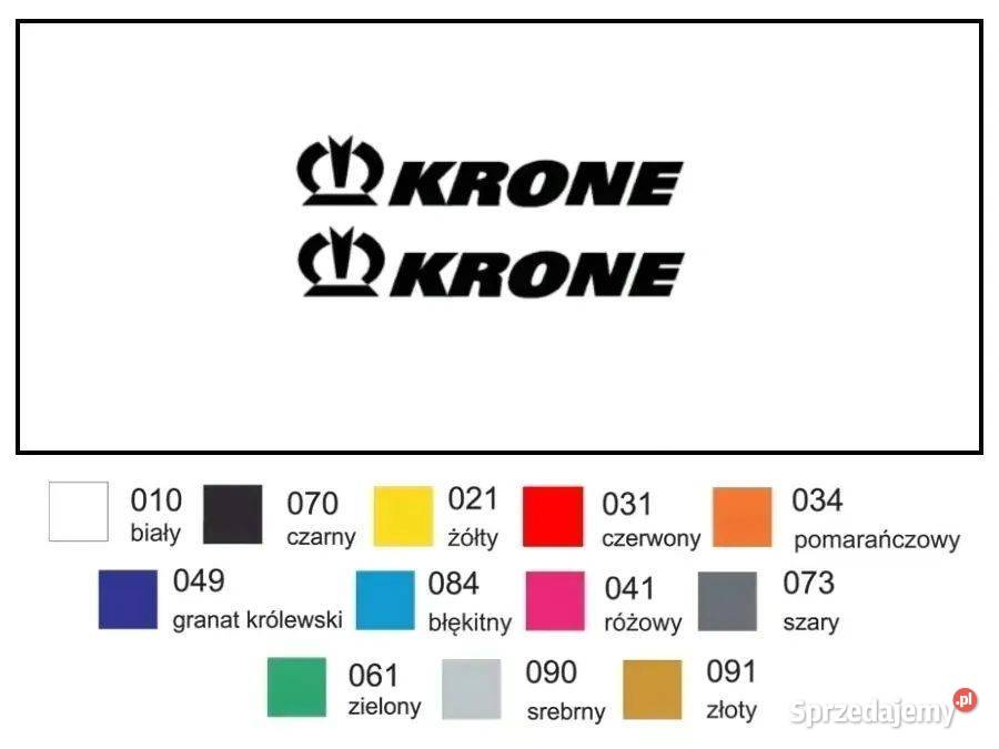 Naklejka wlepka KRONE 49 2 Zamiennik mazowieckie Janików