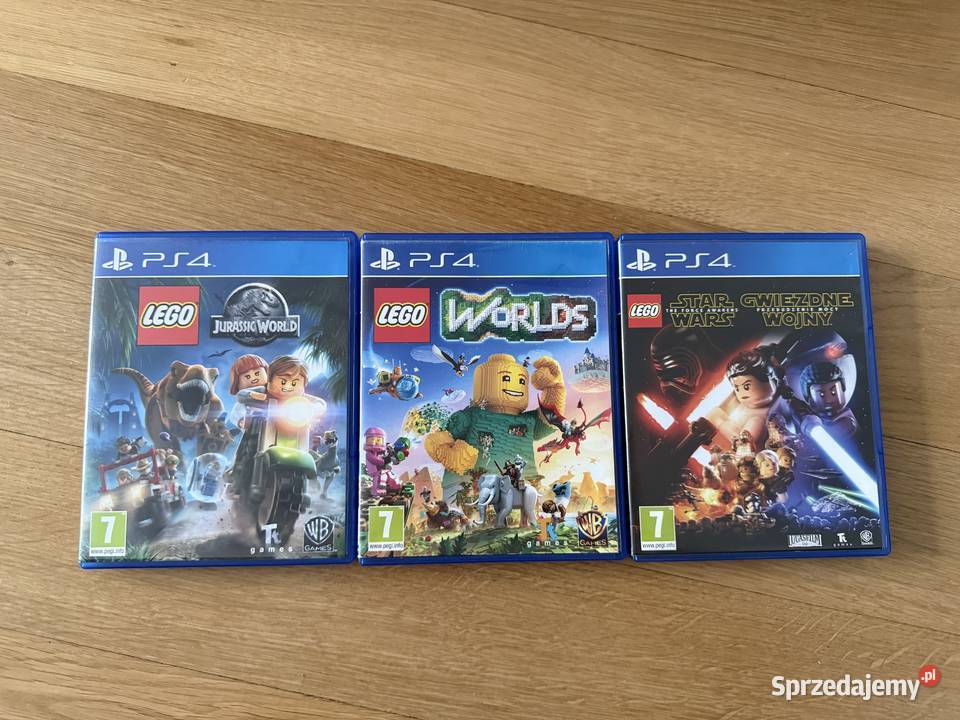 Zestaw 4 gier 4 Lego Jurassic Park Worlds Star mazowieckie Warszawa