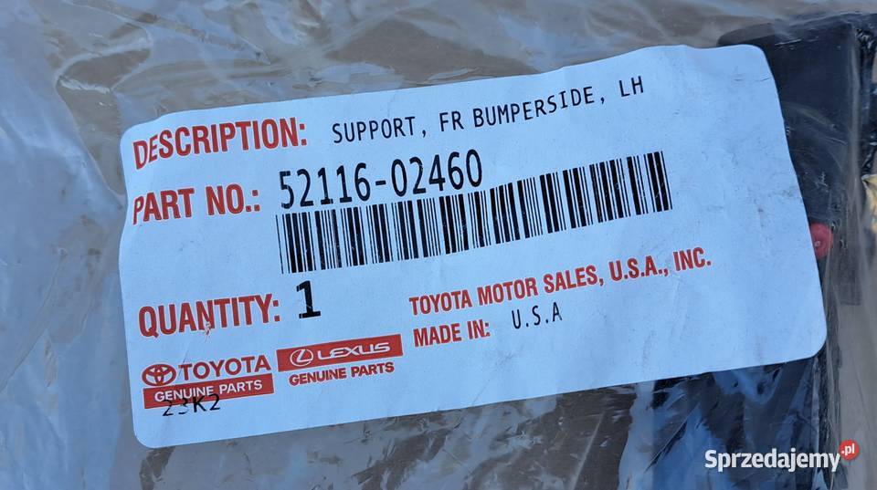 Ślizg zderzaka przód lewy Toyota Corolla Mielęcin sprzedam