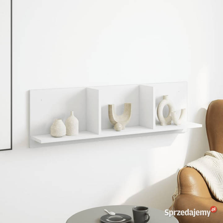 Półka ścienna 100x165x30 biała materiał Półki Warszawa