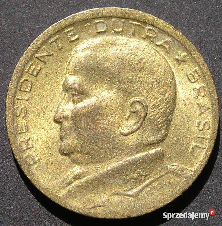 BRAZYLIA 50 CENTAVOS 1955 DUTRA STAN 12 Numizmatyka Łódź