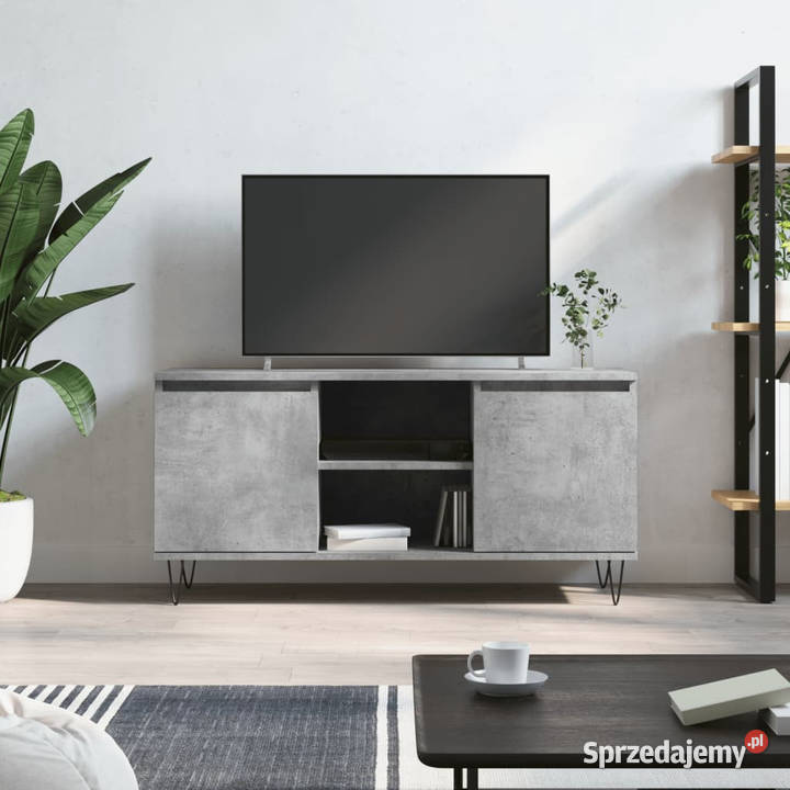 Szafka pod TV szarość betonu 104x35x50 WM827016 Warszawa