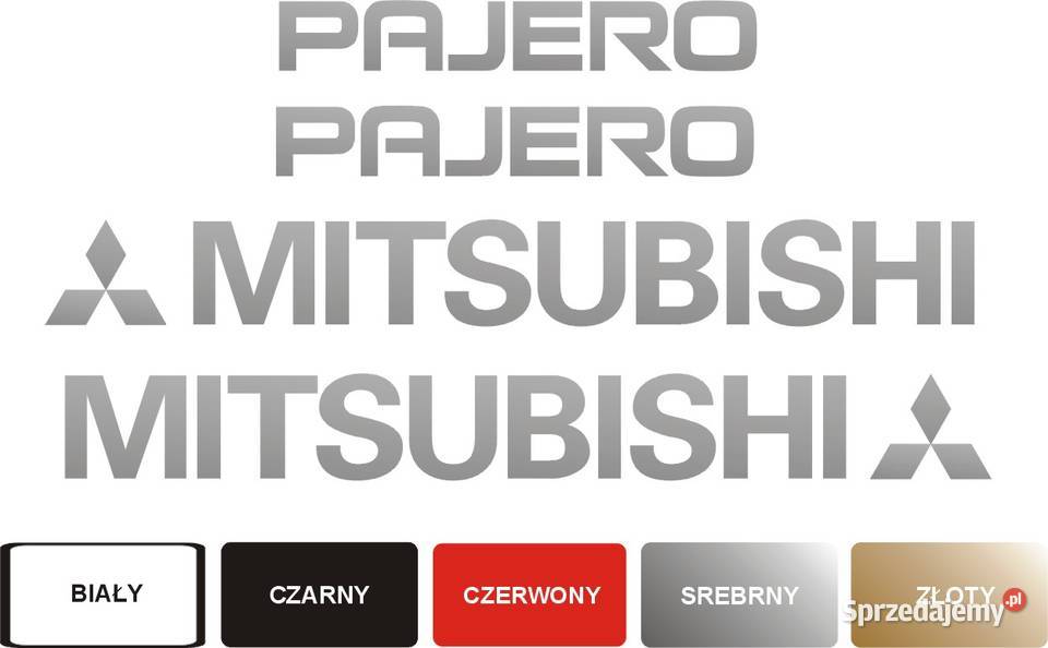 MITSUBISHI PAJERO naklejki na samochód Naklejki Kraków sprzedam