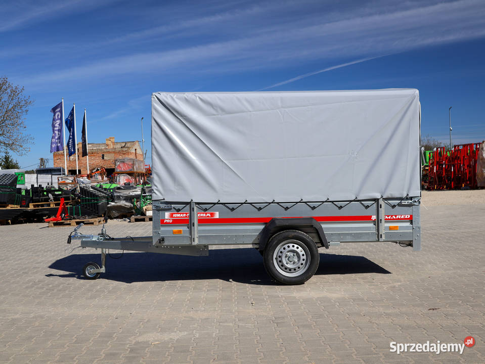 Przyczepka samochodowa TEMARED PRO 2612R 264x126 lubelskie Czeberaki