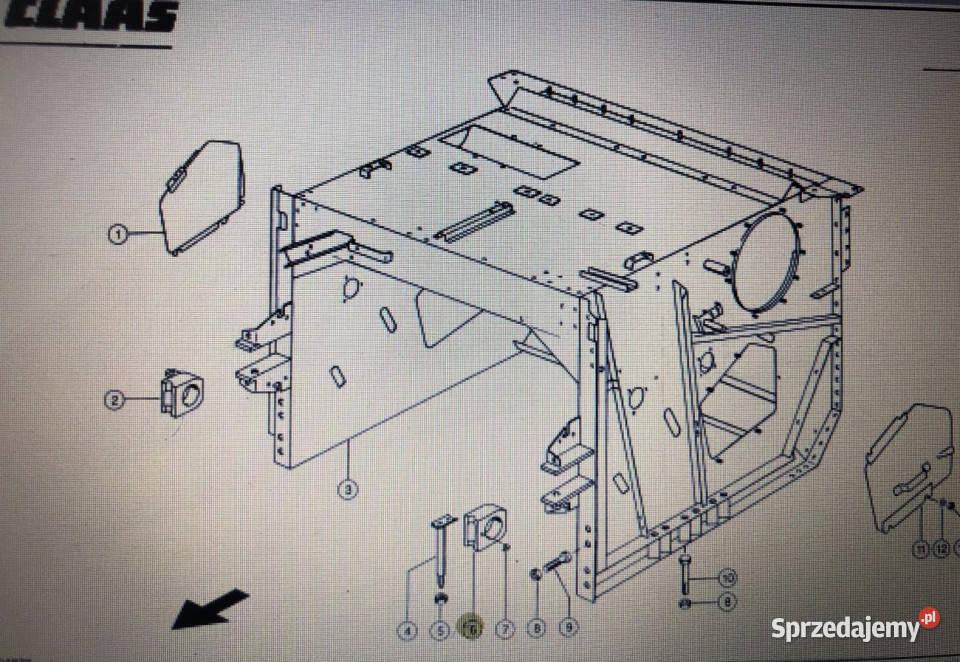 Pokrywa Prawa Lewa Do Claas Mega 370360 kat Jastrzębniki sprzedam