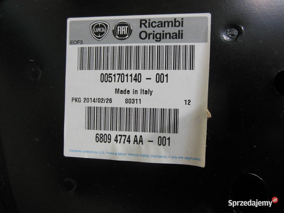 51701140 MASKA POKRYWA SILNIKA FIAT GRANDE PUNTO osobowe śląskie Kozy