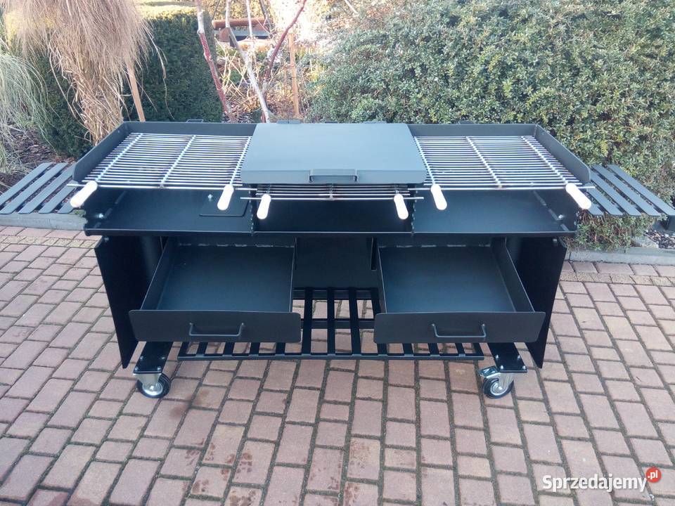 Gastronomiczny grill TRÓJKOMOROWY blacha 5 mm z wielkopolskie