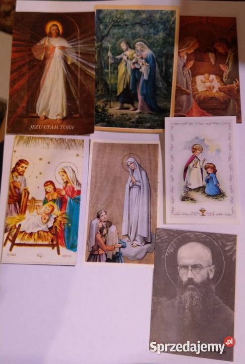 Kolekcja zdjęć religijnych Jezus dewocjonalia mazowieckie Warszawa