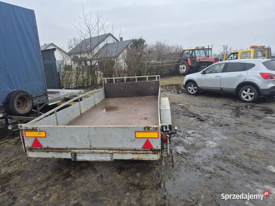 Przyczepa laweta SAM 38x19 Do samochodów osobowych Stara Kaźmierka