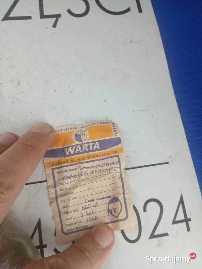 Komplet zaślepek silnika fso i polonez łódzkie Koluszki