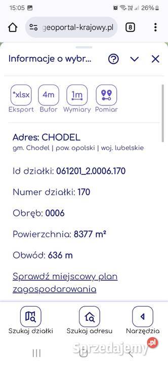 Sprzedam las w Chodlu Kraśnik