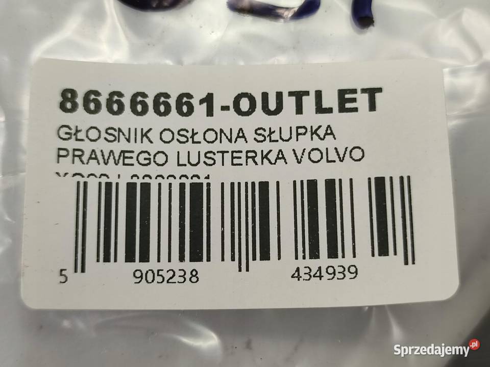 GŁOŚNIK OSŁONA SŁUPKA PRAWEGO LUSTERKA VOLVO