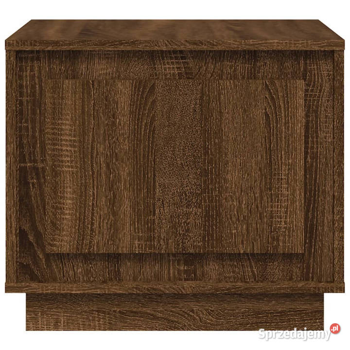 Stolik kawowy brązowy dąb 51x50x44 materiał Warszawa