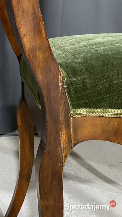 Komplet 6 rzeźbionych krzeseł w stylu Gryfice sprzedam