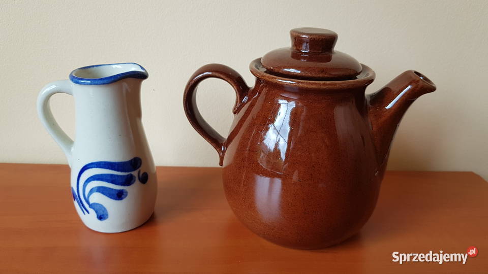 Imbryk dzbanek i mały dzbanuszek Bolesławiec śląskie Dąbrowa Górnicza