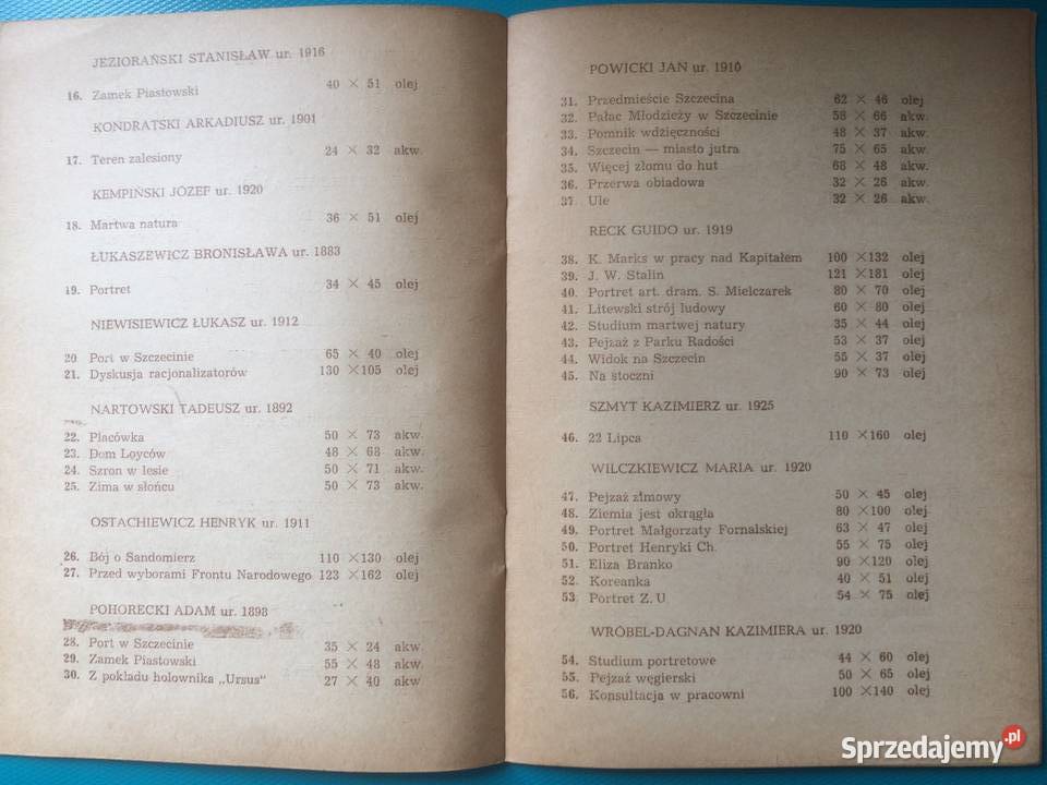 3473 Wystawa Malarstwa Rzeźby Grafiki Szczecin Antykwariat zachodniopomorskie