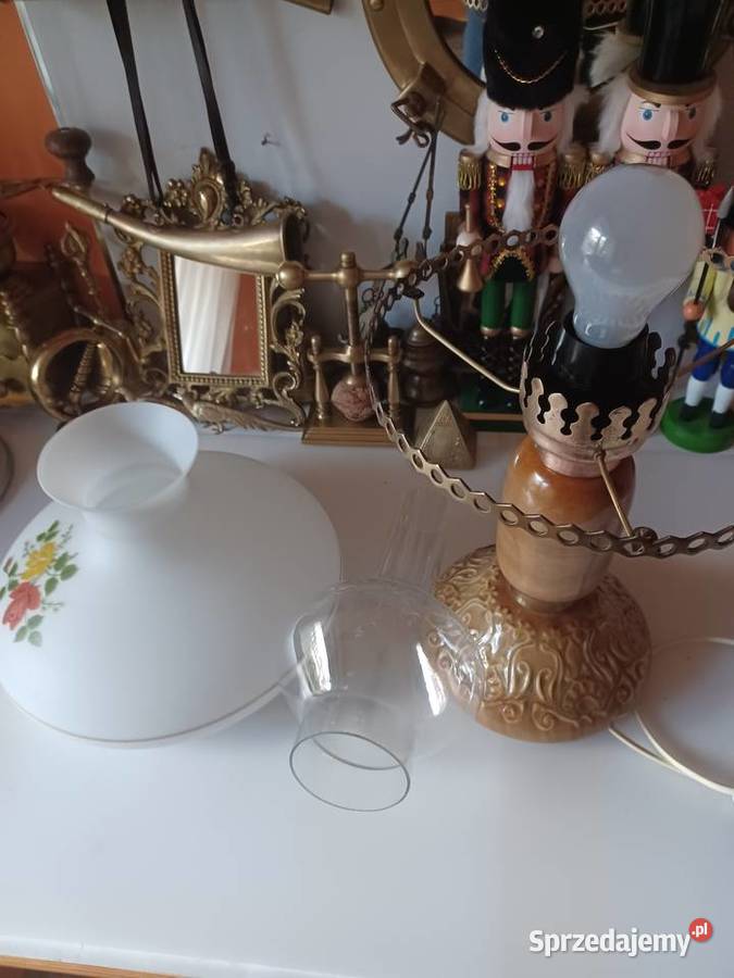 Lampa stołowa elektryczna z czasów PRL wielkopolskie