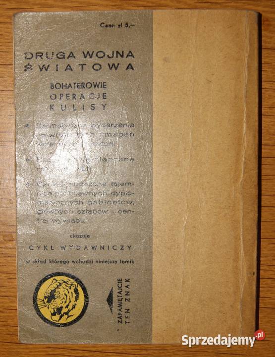 Żółty Tygrys Klęska Szybkiego Heinza 1964 Proza i poezja Parczew