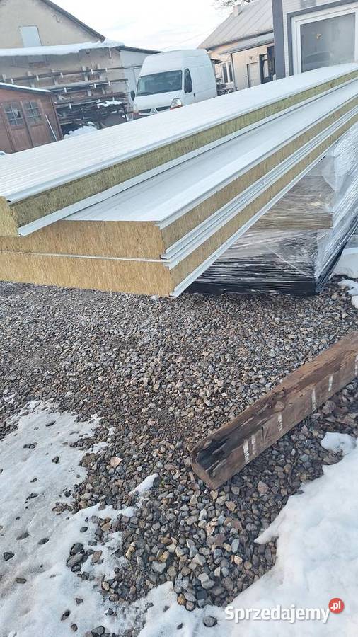 Płyta warstwowa 10 wełna mineralna RAL 9010 Płyty warstwowe Chrząstów