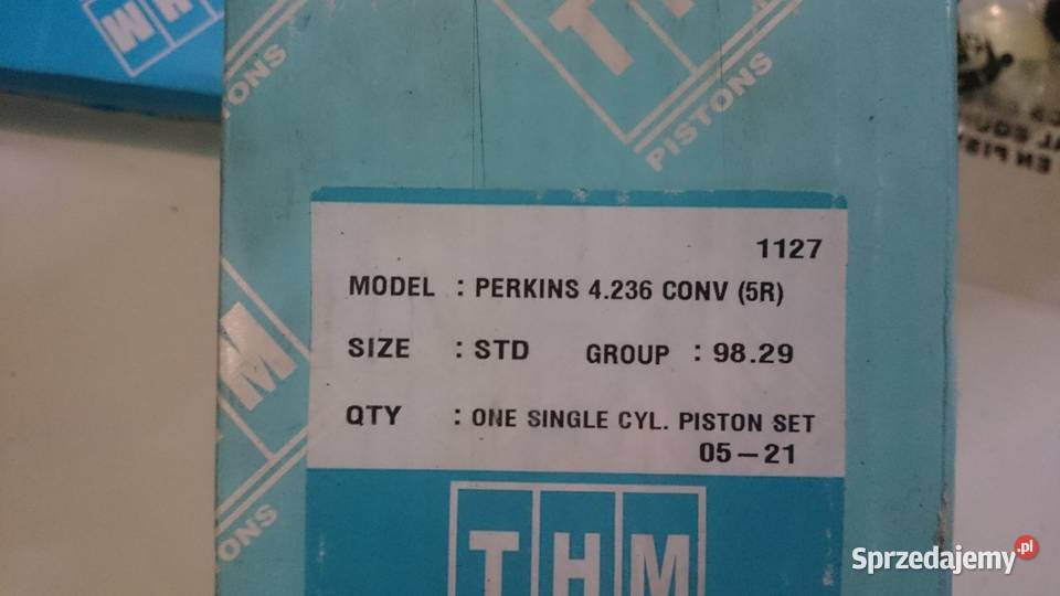 Tłok Perkins 4236 nowy zestaw Do kombajnów Łęczna